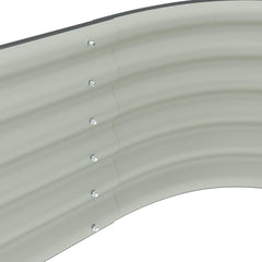 Raised Bed 160 x 80 x 44 cm Steel Grey