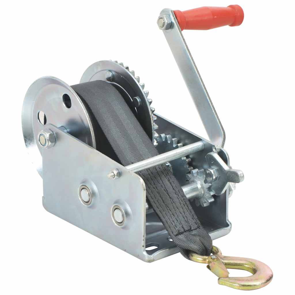 vidaXL Hand Winch with Strap 1130 kg 1