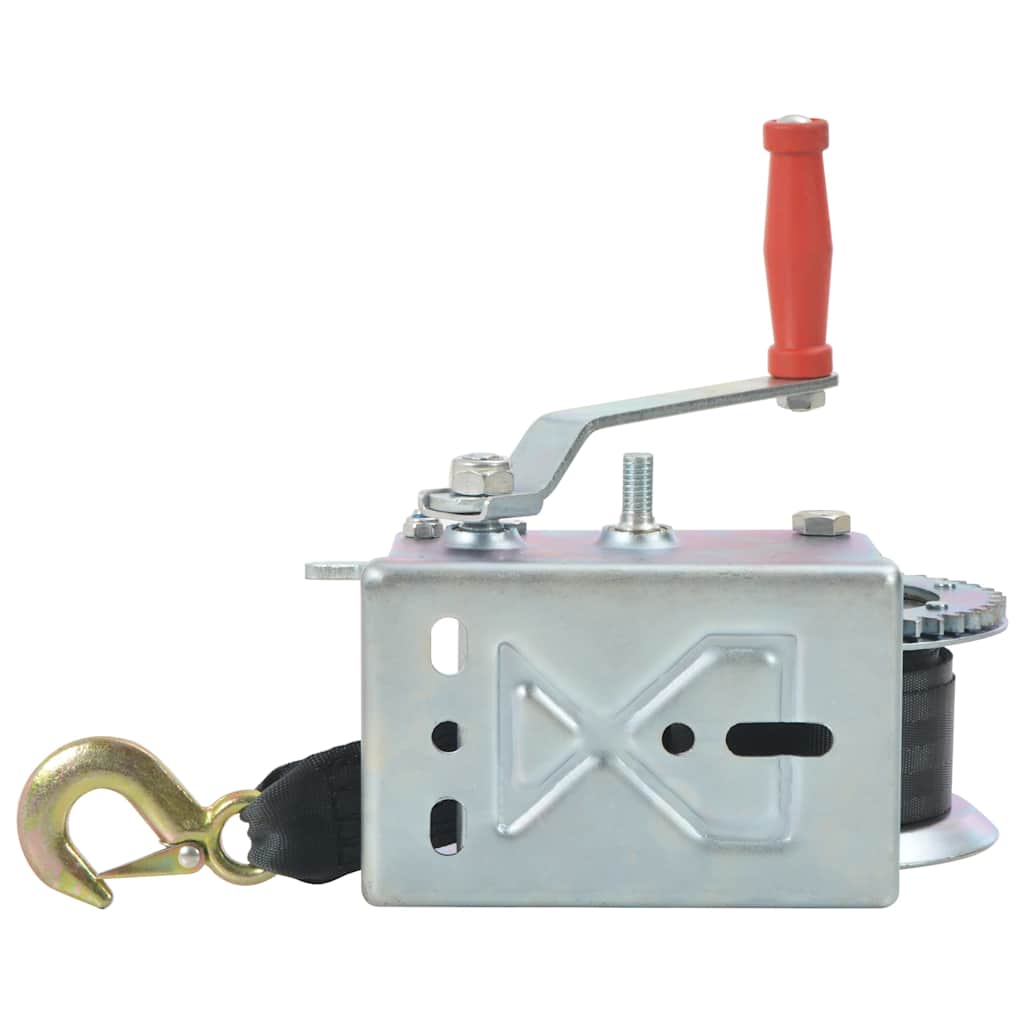 vidaXL Hand Winch with Strap 1130 kg 4