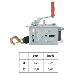 vidaXL Hand Winch with Strap 1130 kg 6