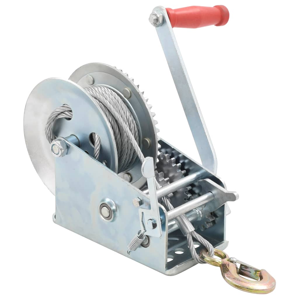 vidaXL Hand Winch 1360 kg 1