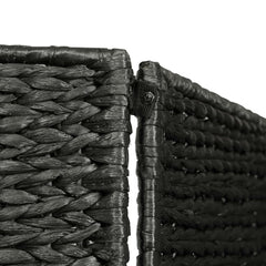 vidaXL 5-Panel Room Divider Black 193x160 cm Water Hyacinth 5
