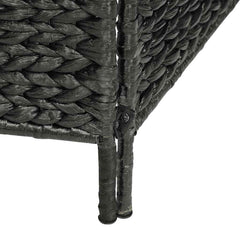 vidaXL 5-Panel Room Divider Black 193x160 cm Water Hyacinth 6