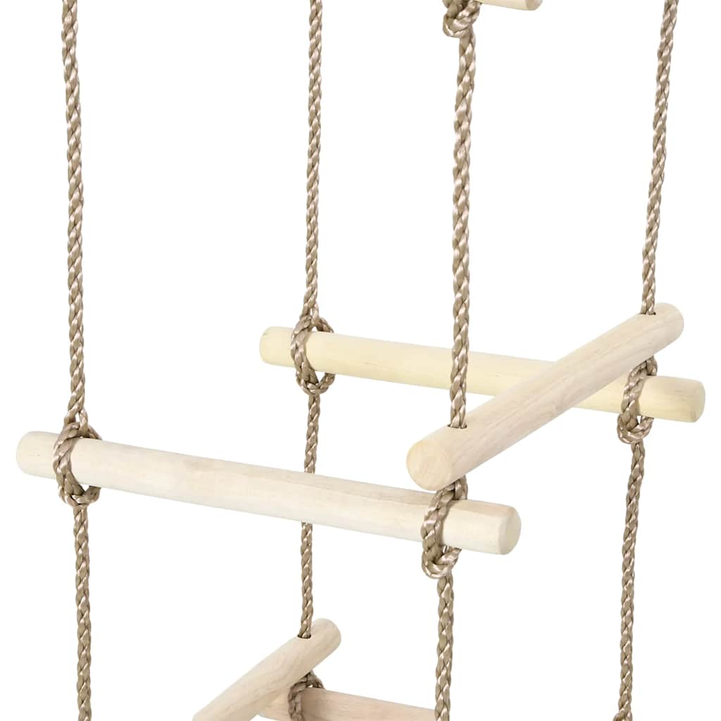 vidaXL Kids Rope Ladder 200 cm Wood 4