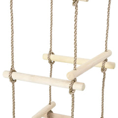 vidaXL Kids Rope Ladder 200 cm Wood 4