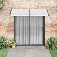 vidaXL Door Canopy Black 200x100 cm PC 3