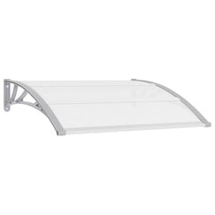 vidaXL Door Canopy Grey 120x100 cm PC 2