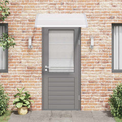 vidaXL Door Canopy Grey 120x100 cm PC 3