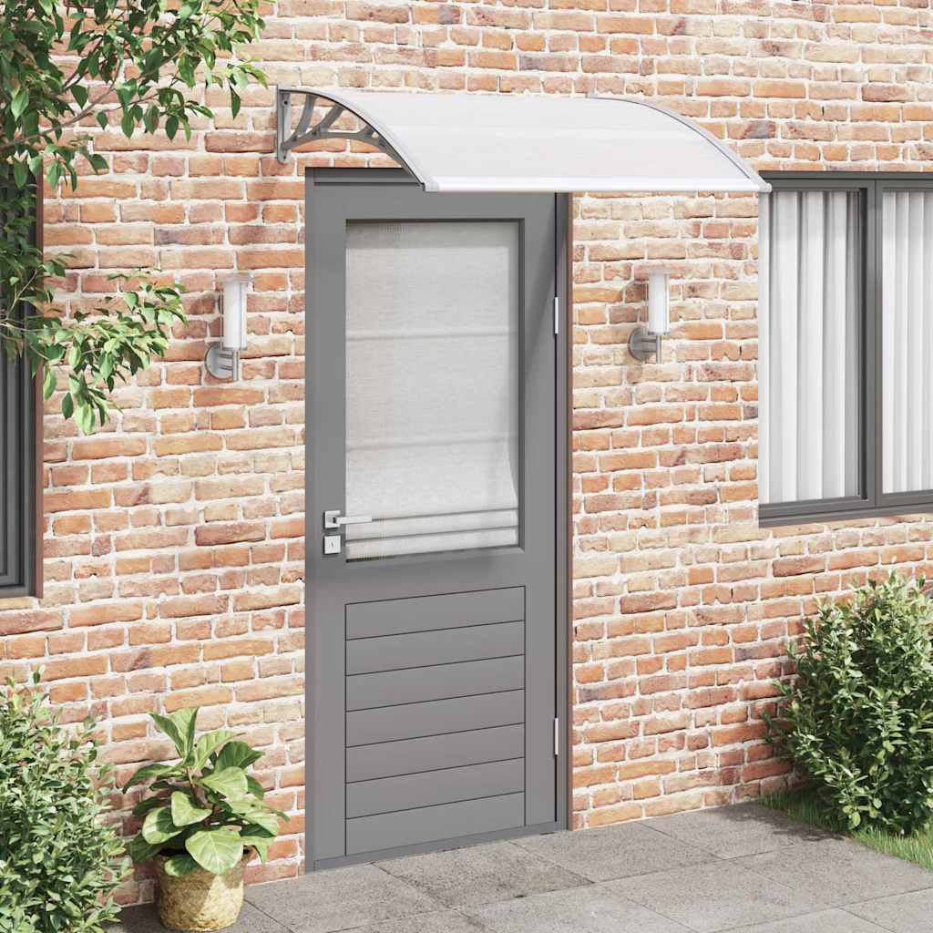 vidaXL Door Canopy Grey 120x100 cm PC 1