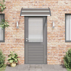 vidaXL Door Canopy Black 120x100 cm PC 3