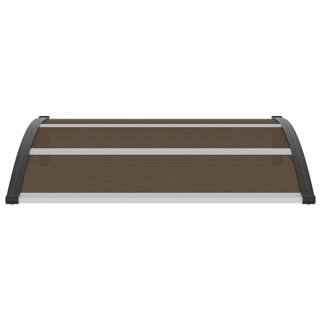 vidaXL Door Canopy Black 120x100 cm PC 4