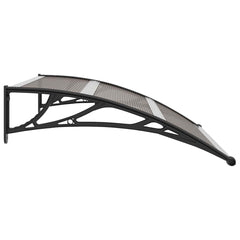vidaXL Door Canopy Black 120x100 cm PC 5