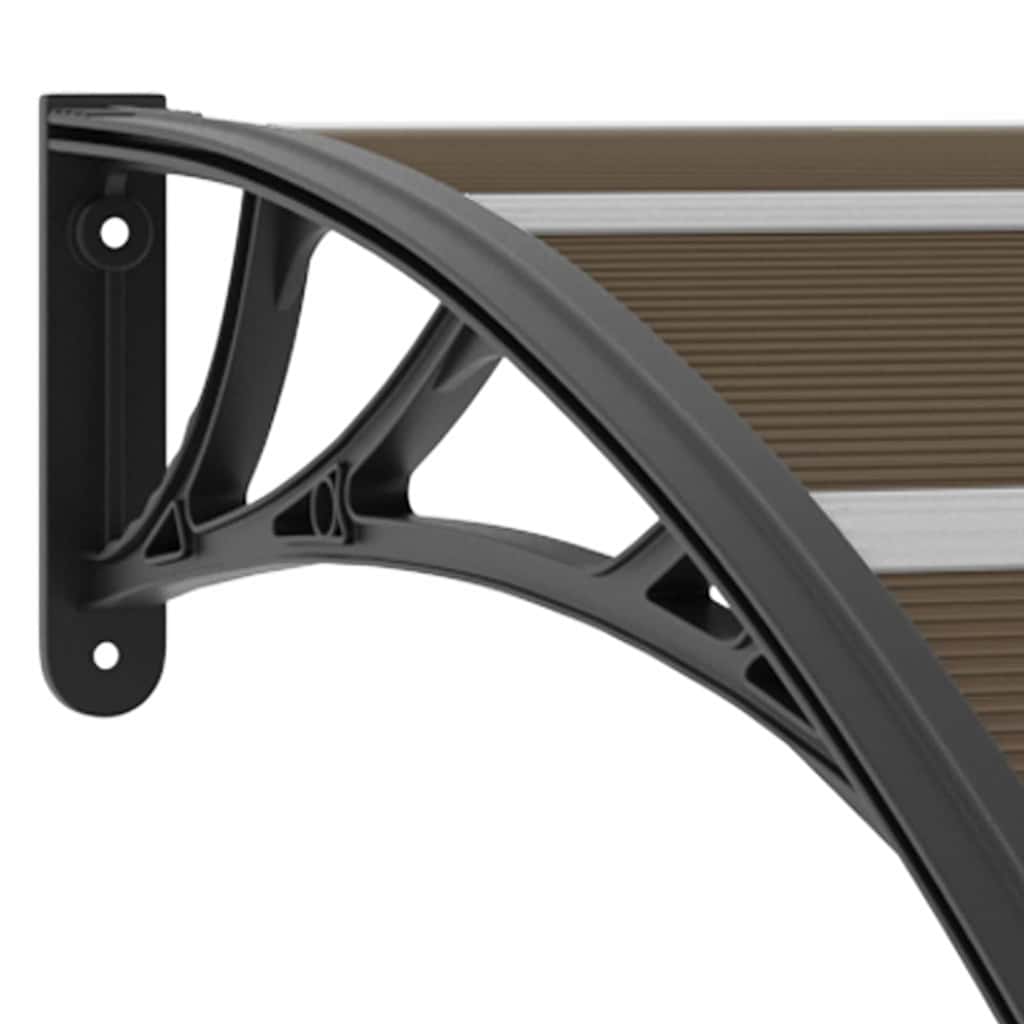 vidaXL Door Canopy Black 120x100 cm PC 6