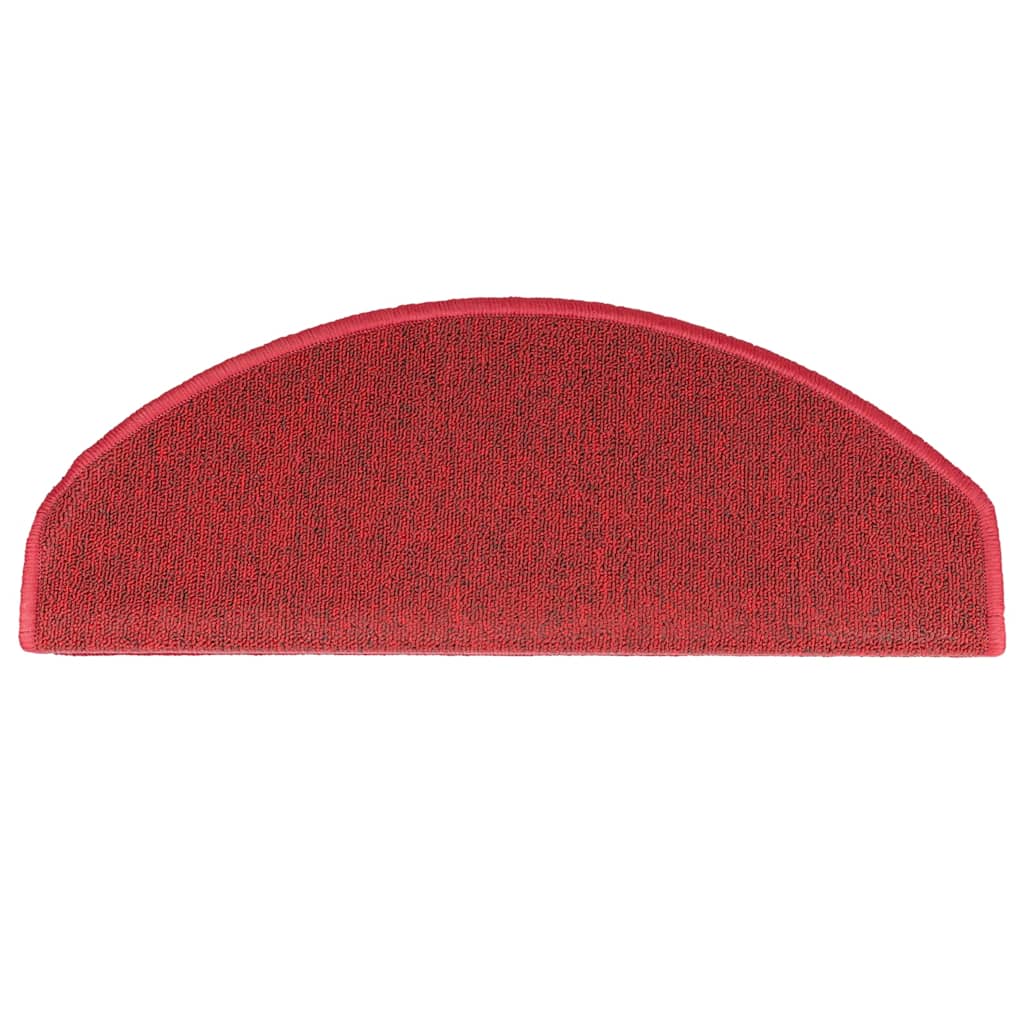 vidaXL Stair mats 15 pcs 65 x 24 x 4 cm Non-Slip Red 6