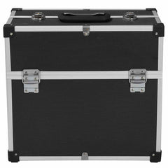 vidaXL Tool Case 38x22.5x34 cm Black Aluminum 4