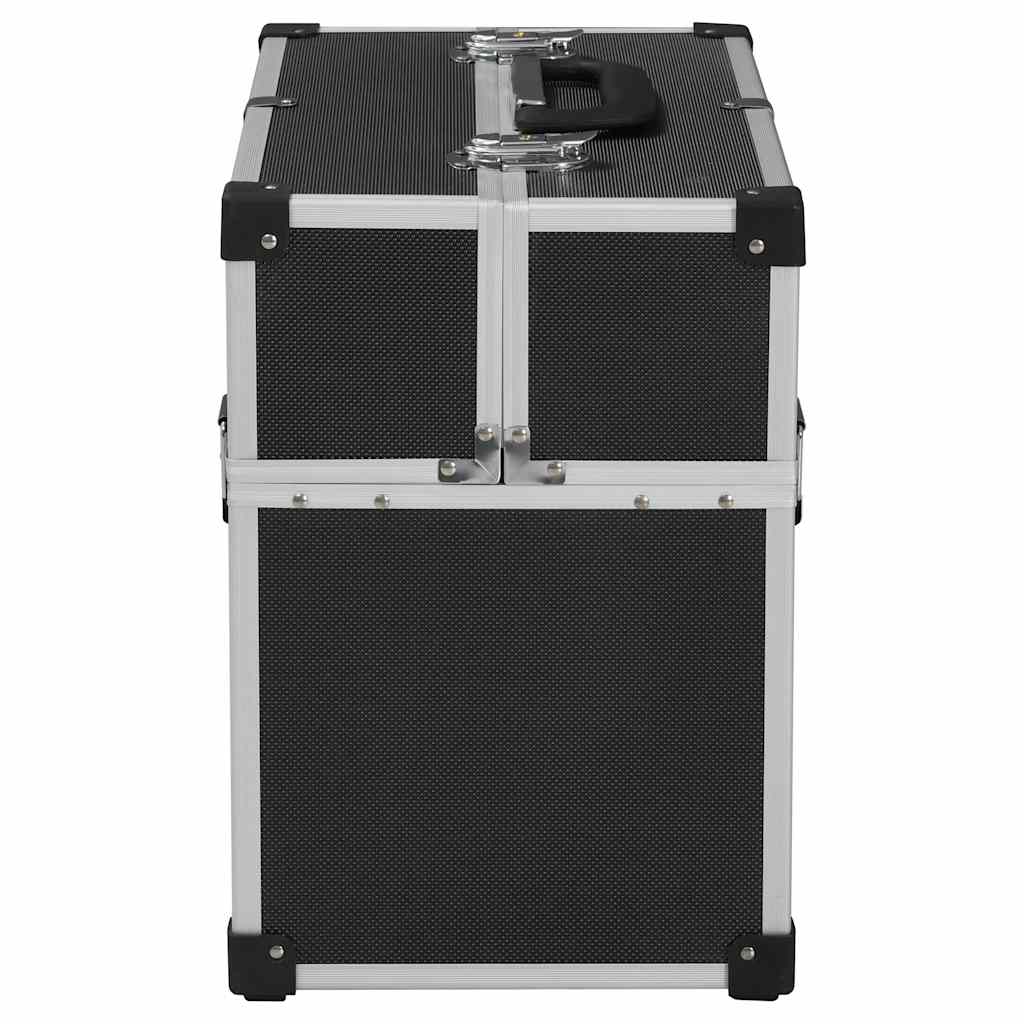 vidaXL Tool Case 38x22.5x34 cm Black Aluminum 5