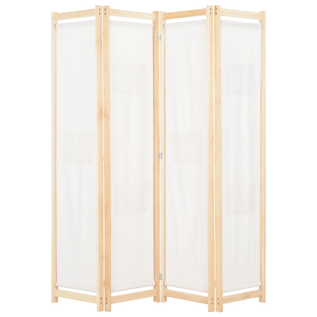 vidaXL 5-Panel Room Divider 200x170x4 cm Fabric