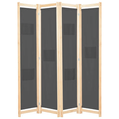 vidaXL 5-Panel Room Divider 200x170x4 cm Fabric
