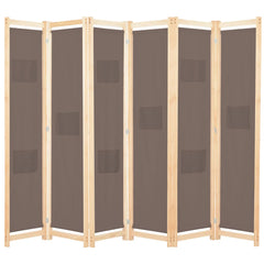 vidaXL 5-Panel Room Divider 200x170x4 cm Fabric