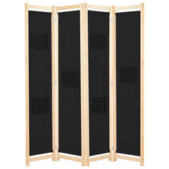 vidaXL 5-Panel Room Divider 200x170x4 cm Fabric