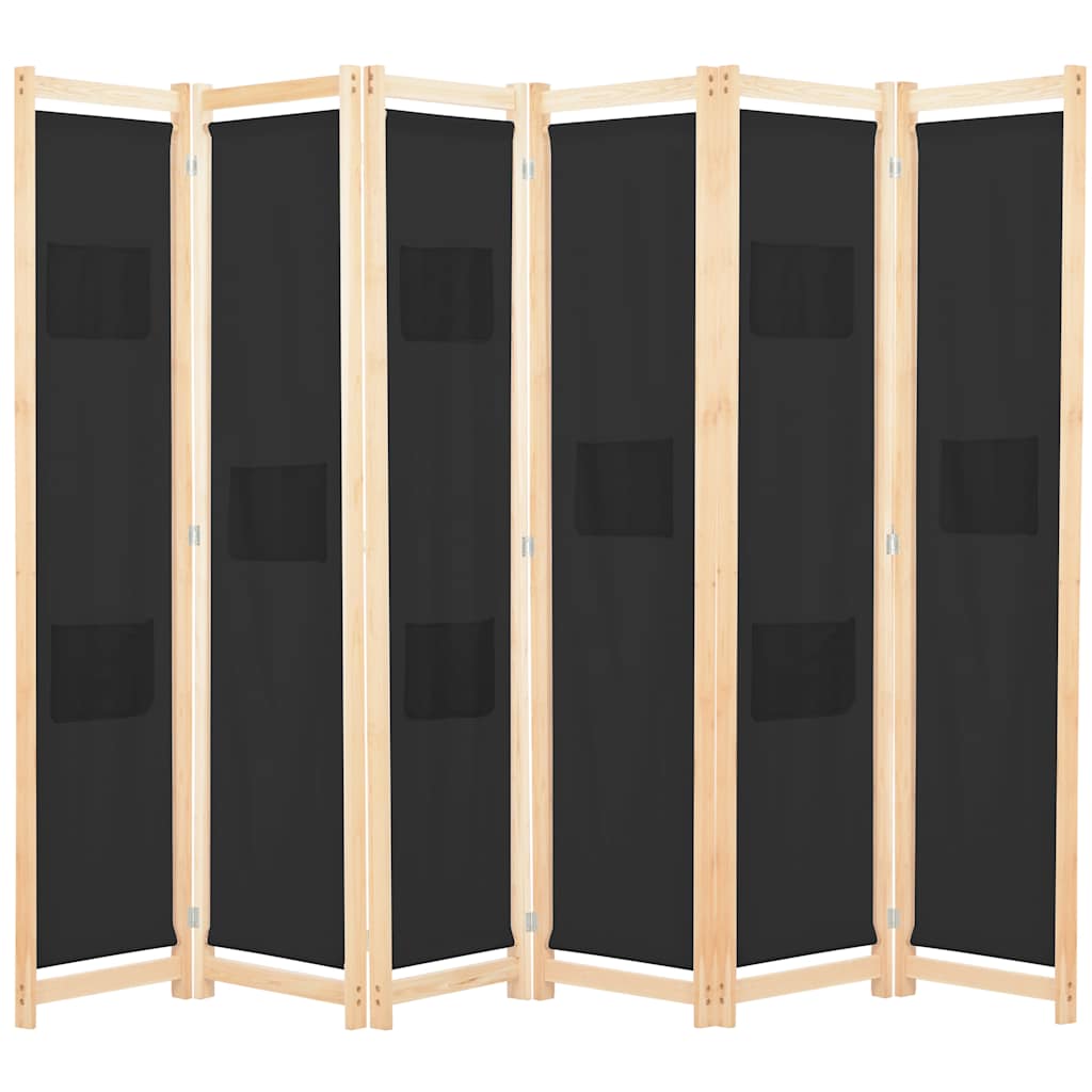 vidaXL 5-Panel Room Divider 200x170x4 cm Fabric