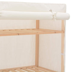 Wardrobe 79x40x170 cm Fabric White