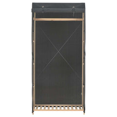 Wardrobe 79x40x170 cm Fabric Grey