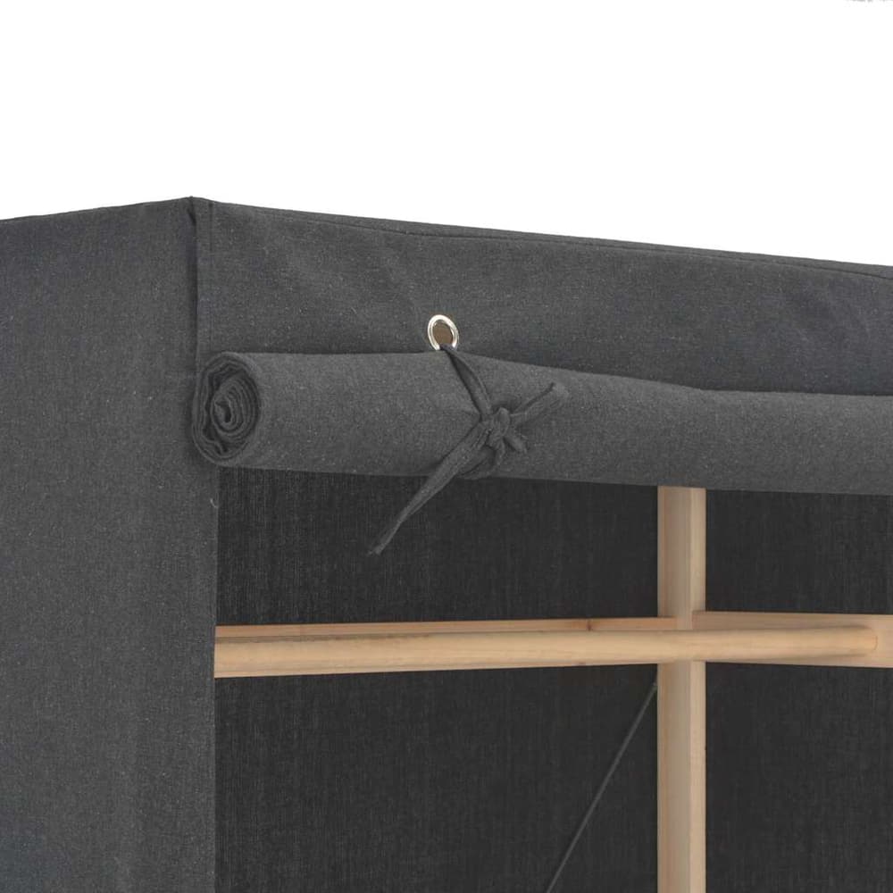 Wardrobe 79x40x170 cm Fabric Grey