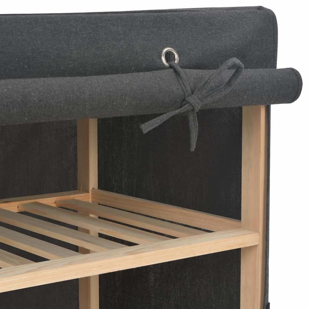 Wardrobe 135x40x170 cm Fabric Grey