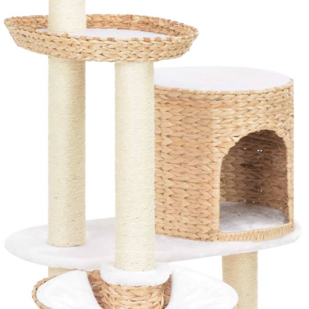 170734 vidaXL Cat Tree with Sisal Scratching Post Seagrass 4