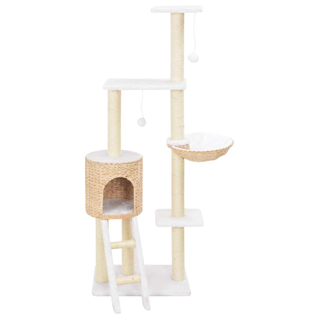 170737 vidaXL Cat Tree with Sisal Scratching Post Seagrass 2