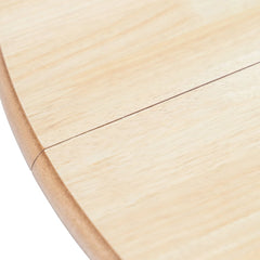 vidaXL Dining Table White and Brown 106 cm Solid Rubber Wood 3