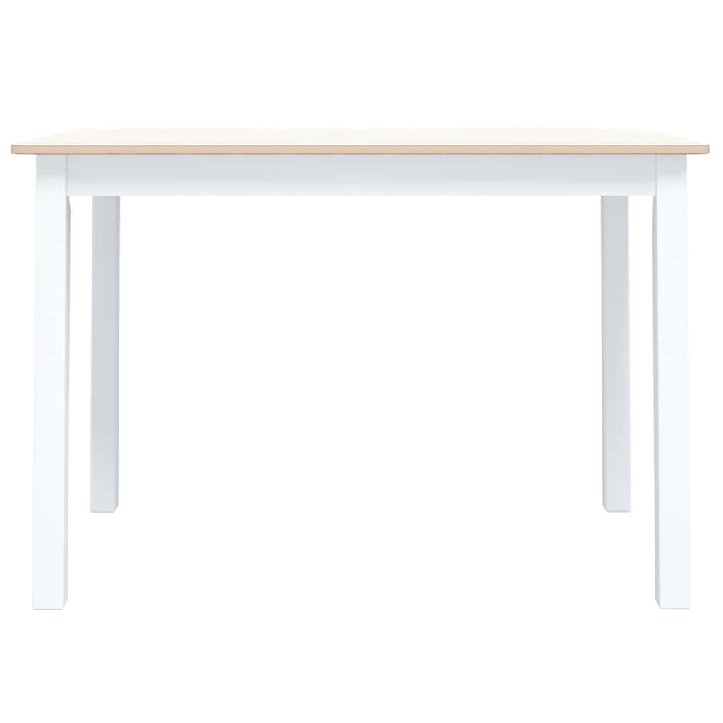 vidaXL Dining Table | White and Brown 3