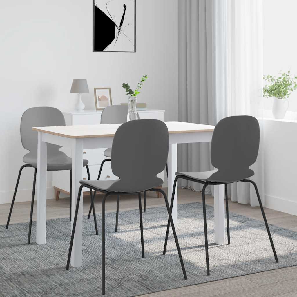 vidaXL Dining Table | White and Brown 1