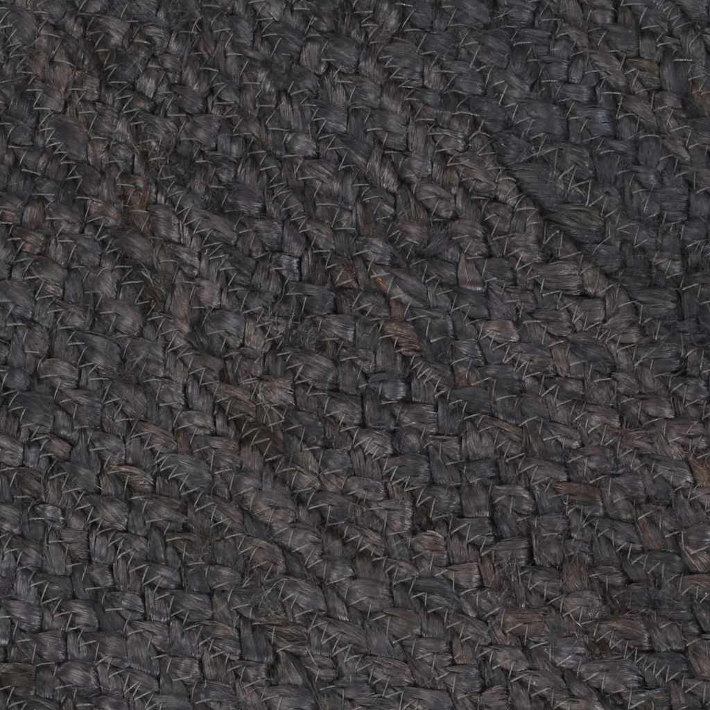 vidaXL Area Rug | Dark grey | Jute | 150 cm Diameter | Durable | Area Rug 5