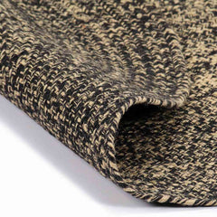 vidaXL Area Rug | Black and Natural | Jute and Cotton | 120 cm | Durable 2