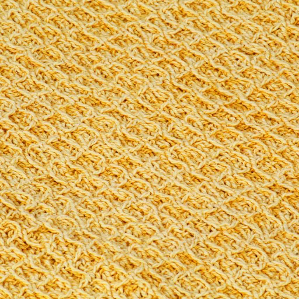 vidaXL Throw | Mustard Yellow | 100% Cotton | 160 x 210 cm | Throw | Rectangular 4