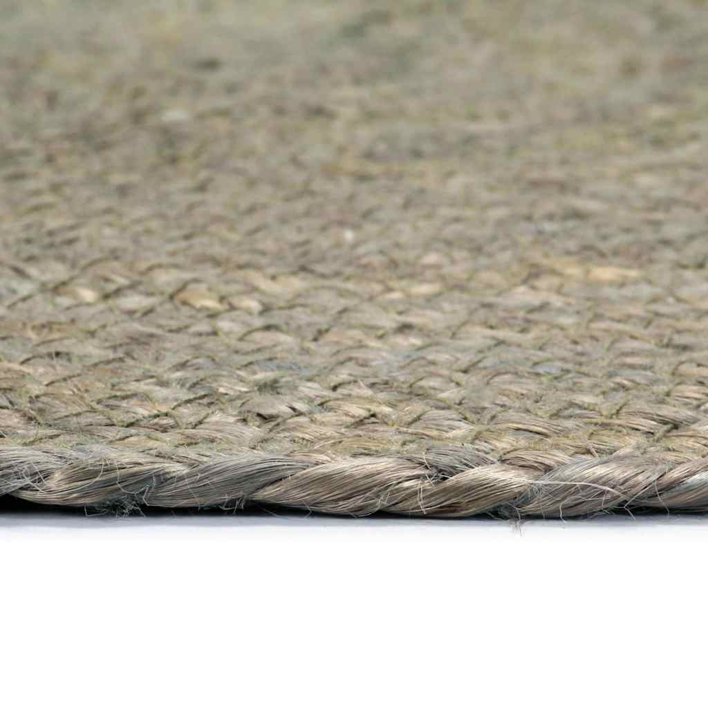 vidaXL Placemat | Set of 6 | Grey | Jute | 38 cm diameter | Non-slip | Placemat 3
