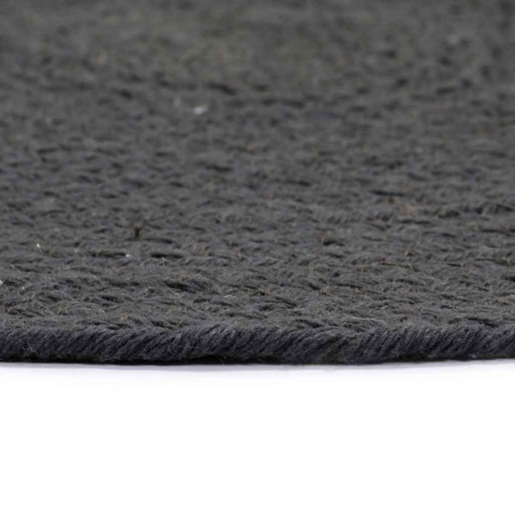 vidaXL Placemat | Set of 6 | Dark grey | 100% Cotton | 38 cm diameter | Non-slip 4