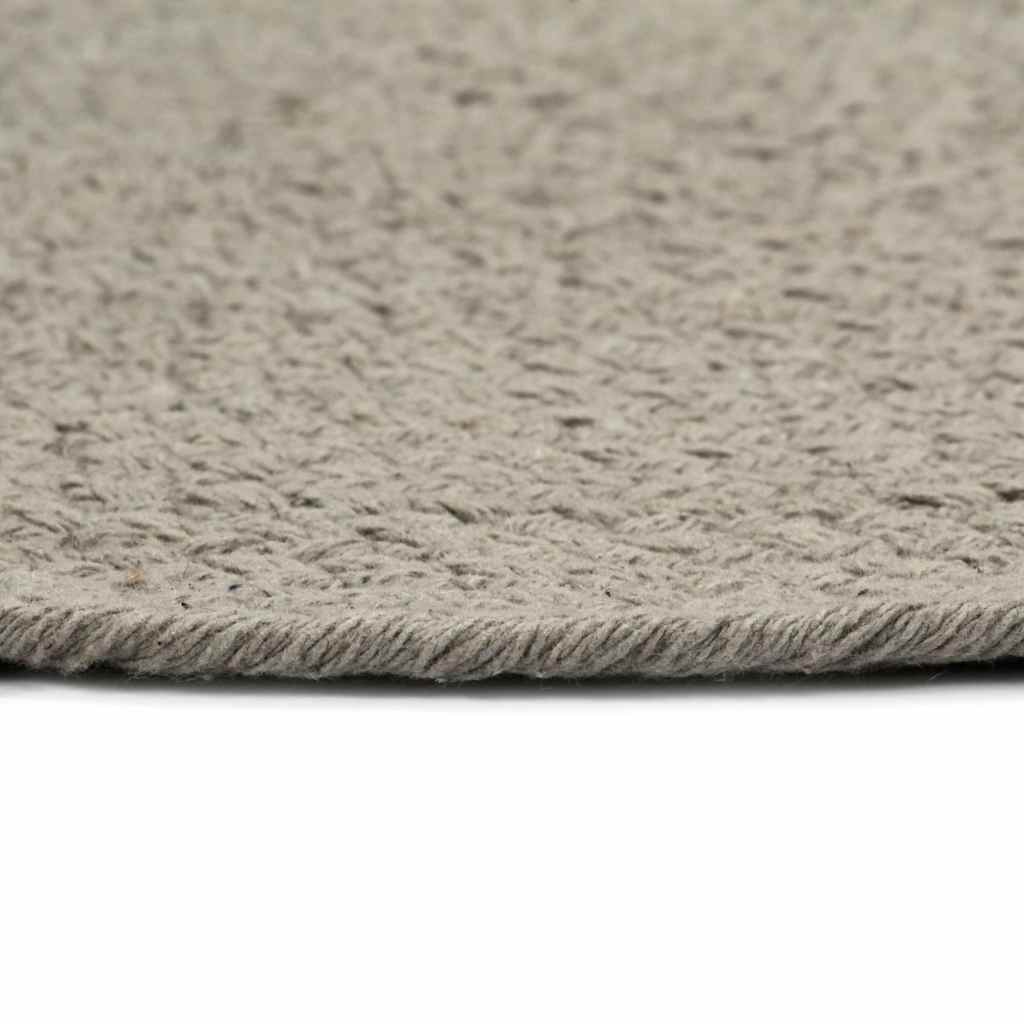 vidaXL Placemat | Set of 6 | Plain Grey | 100% Cotton | 38 cm diameter 3