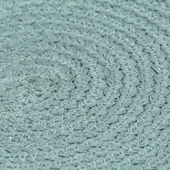 vidaXL Placemat | Set of 6 | Plain Green | 100% Cotton | 38 cm Diameter 4