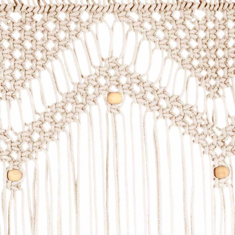 Macrame Curtain 140x240 cm Cotton Cream