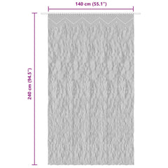 Macrame Curtain 140x240 cm Cotton Cream