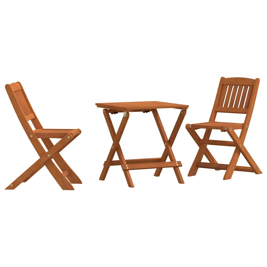 vidaXL 3 Piece Bistro Set for Children Solid Eucalyptus Wood 1