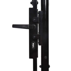 Garden Gate "Woerden" Steel 1x4 m Black 400 cm 100 cm