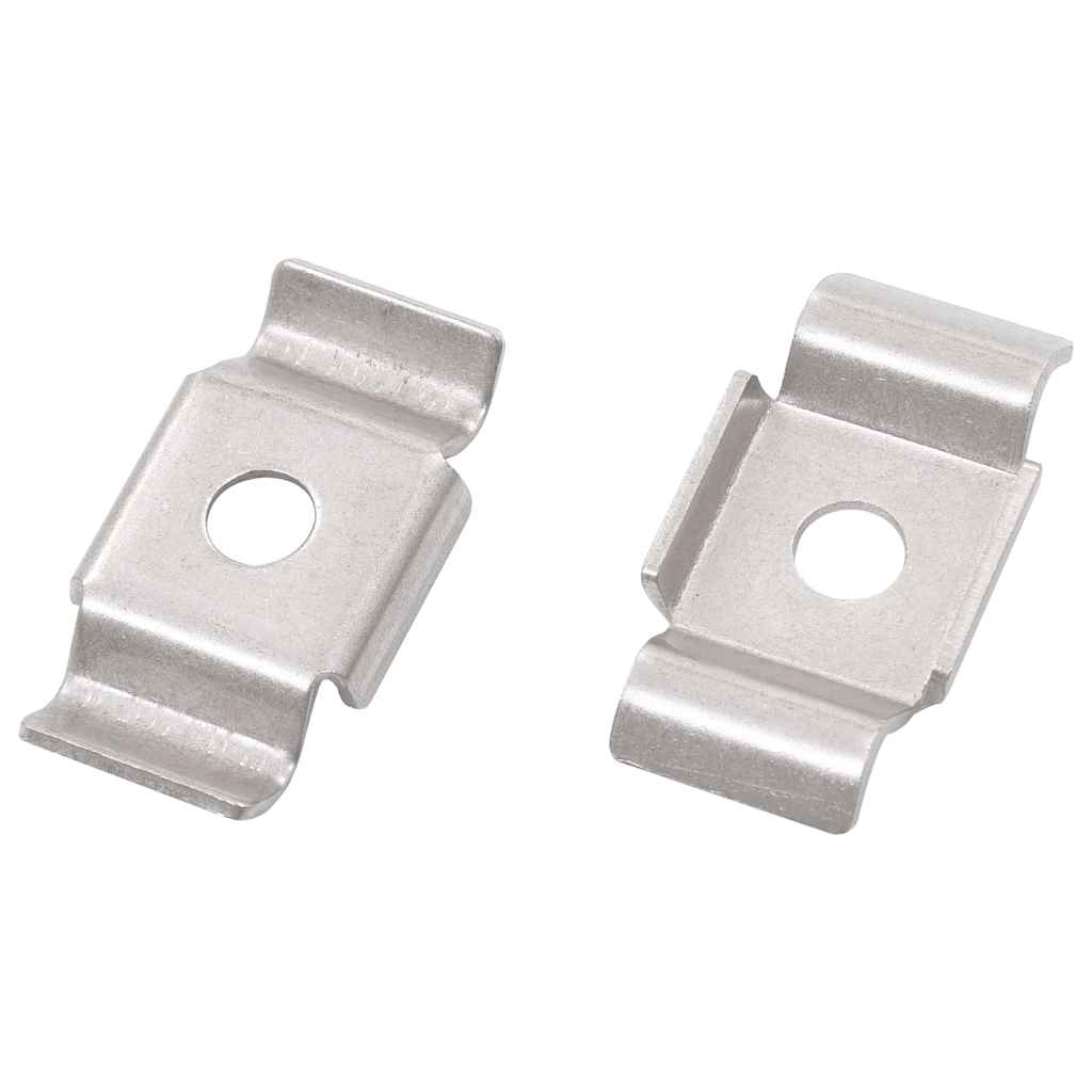 vidaXL Butterfly Fence Clips 50 pcs Stainless Steel 3