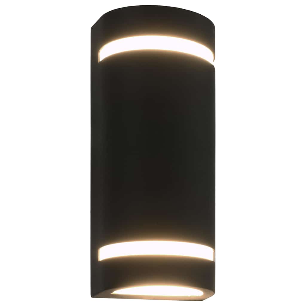 vidaXL Wall Light | Set of 2 | Black | Die-cast aluminium | Medium | Durable 2