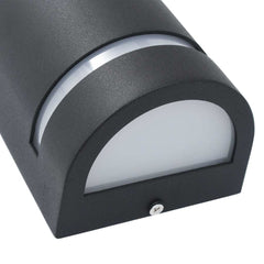 vidaXL Wall Light | Set of 2 | Black | Die-cast aluminium | Medium | Durable 6
