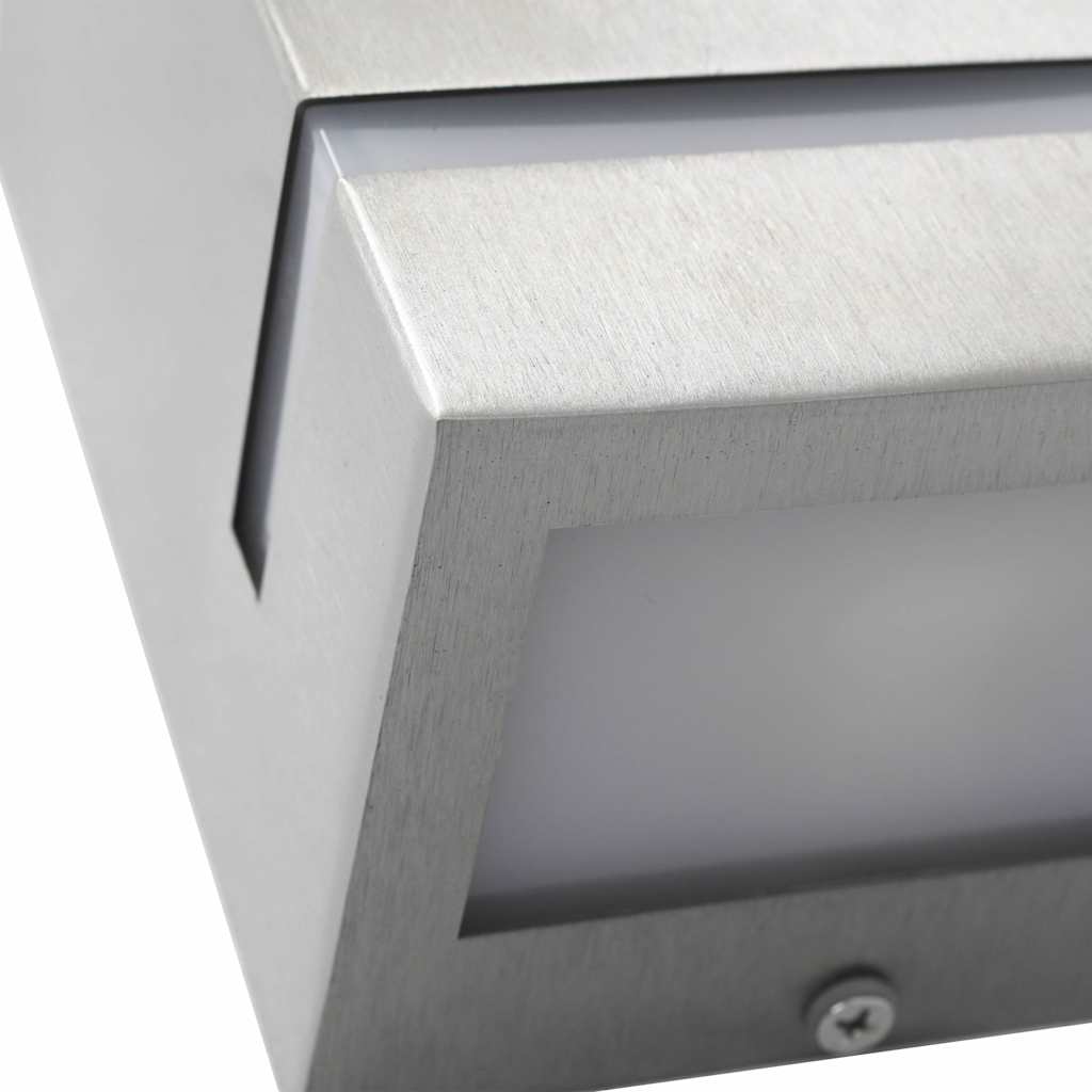 vidaXL Wall Light | Set of 2 | Silver | Stainless steel | Medium | Wall Light 6