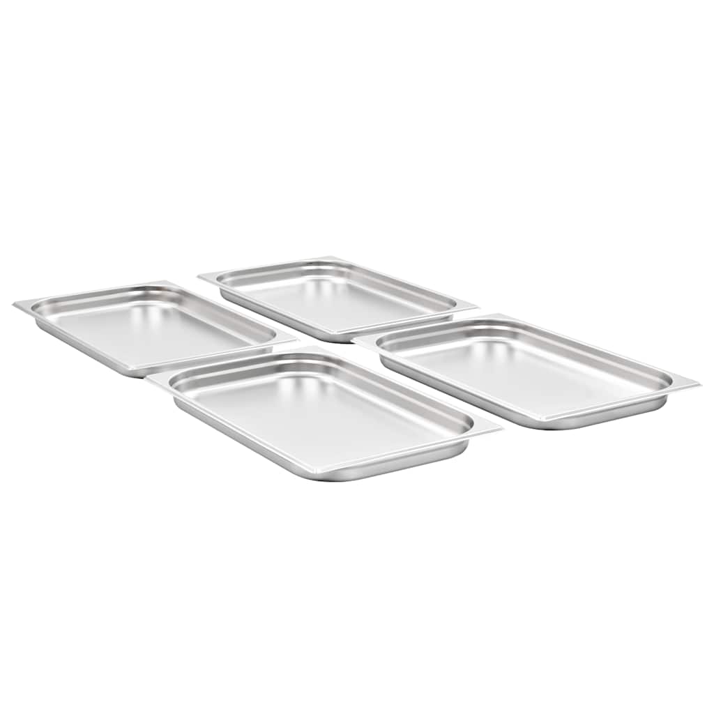 Gastronorm Containers 4 pcs GN 1/1 40 mm Stainless Steel, image 2